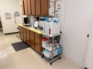 In-house veterinary lab equipment at Desert Forest Animal Hospital in Cave Creek, AZ
